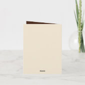 Schattigee uilenliefhebbers voegen tekst toe voor  kaart (Achterkant)