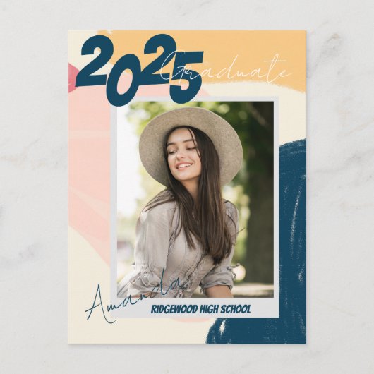 Schattigee uitnodiging voor fotoaankondiging 2025  (Voorkant)