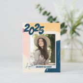 Schattigee uitnodiging voor fotoaankondiging 2025  (Staand voorkant)