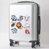 Schattigee unieke 3D dierlijke Stickers set (Koffer)