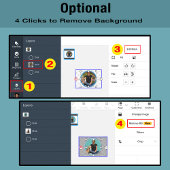 Schattigee unieke Bulldog of uw foto Grunge Dog Mo Tri-Blend Shirt