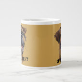 Schattigee Unieke Gouden Zwarte Bokser Hond Papa L Grote Koffiekop (Voorkant)