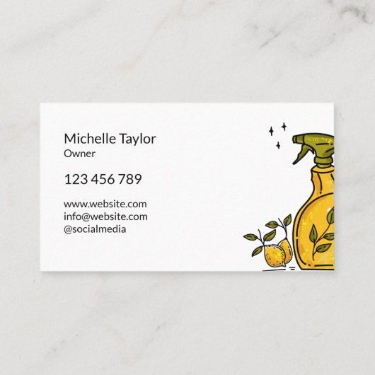 Schattigee unieke huis schoonmaken Huishouding Jan Visitekaartje (Achterkant)