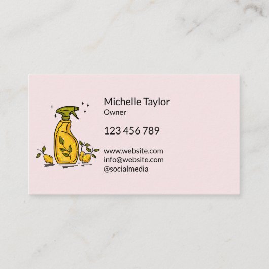 Schattigee unieke huis schoonmaken Huishouding Jan Visitekaartje (Achterkant)