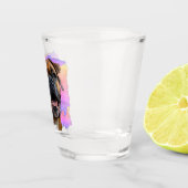 Schattigee Unieke Regenboog Kleur Boxer Hondenlief Shot Glas (Rechts)