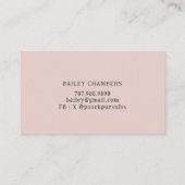 Schattigee unieke Waterverf Dog Walker Visitekaartje (Achterkant)