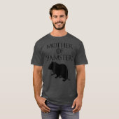 Schattigee Unieke Zwarte Moeder van Hamster E01043 T-shirt (Voorkant volledig)