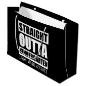 Schattigee unisex Kleuterschool Afstuderen naamdat Groot Cadeauzakje (Voorkant Gekanteld)