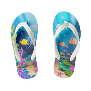 Schattigee unisex oceaan vis Kind Kinder Teenslippers