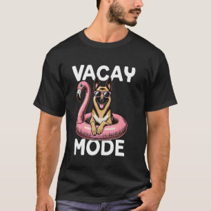 Schattigee Vacay Mode Duitse Herdershond Mom Summe T-shirt