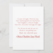 Schattigee vader en zoon bouwen sneeuwman Waterver Feestdagenkaart (Achterkant)