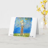 Schattigee Vaderdag-Kaart Kaart (Gele Bloem)