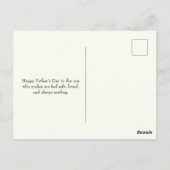 Schattigee Vaderdag met Beren Zacht Pasteldier Briefkaart (Achterkant)
