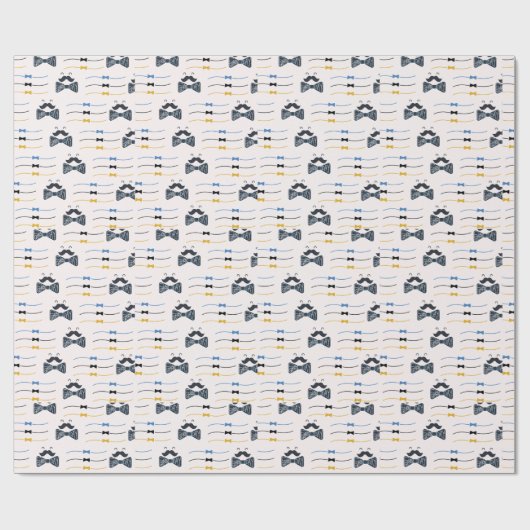 Schattigee Vaders Dag Boog Stropdas Cadeaupapier (Vlak)