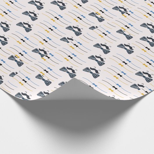 Schattigee Vaders Dag Boog Stropdas Cadeaupapier (Hoek)