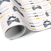 Schattigee Vaders Dag Boog Stropdas Cadeaupapier (Rol Hoek)