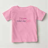 Schattigee Vaders Day Gift - Meisjes Roze Shirt (Voorkant)