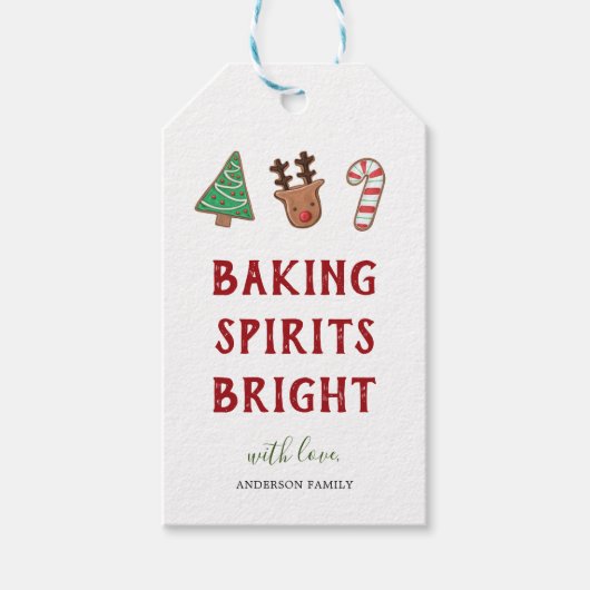 Schattigee vakantie bakspirits Bright Gift Label Cadeaulabel (Voorkant)
