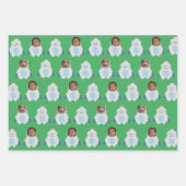 Schattigee vakantie Cartoon Patterns Custom Kinder Inpakpapier Vel (Voorkant)