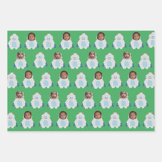 Schattigee vakantie Cartoon Patterns Custom Kinder Inpakpapier Vel (Voorkant)