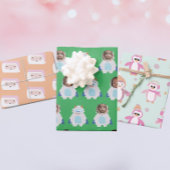 Schattigee vakantie Cartoon Patterns Custom Kinder Inpakpapier Vel