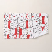 Schattigee vakantie Cat Design Bad Handdoek (Handdoek)