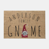 Schattigee vakantie Christmas Plaid Familie Welkom Deurmat (Voorkant)