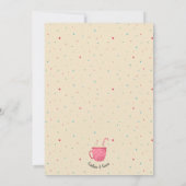 Schattigee Vakantie Cookie Exchange Cookies & Caca Kaart (Achterkant)