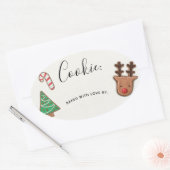 Schattigee vakantie Cookie Exchange Sticker Label (Envelop)