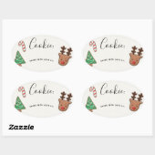 Schattigee vakantie Cookie Exchange Sticker Label (Vel)