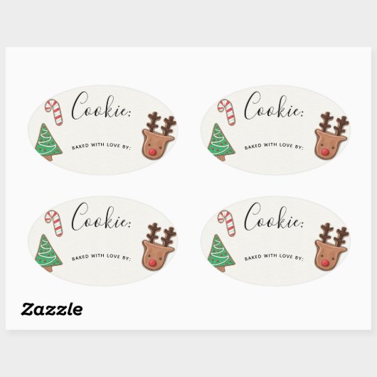 Schattigee vakantie Cookie Exchange Sticker Label (Vel)
