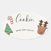 Schattigee vakantie Cookie Exchange Sticker Label (Voorkant)