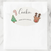 Schattigee vakantie Cookie Exchange Sticker Label (Tas)