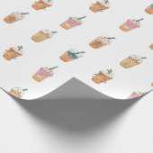 Schattigee vakantie Drinken inpakpapier (Hoek)