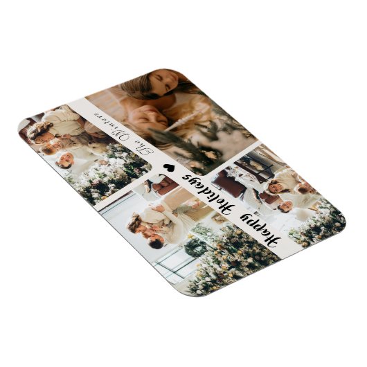 Schattigee vakantie familie Collage Magneet (Rechterzijde)