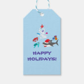 Schattigee vakantie haai cadeau Labels Cadeaulabel (Voorkant)