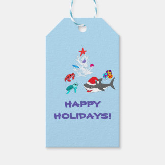 Schattigee vakantie haai cadeau Labels Cadeaulabel