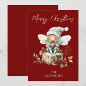 Schattigee vakantie in Forestcore Feestdagenkaart (Voorkant / Achterkant)