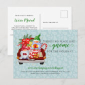 Schattigee vakantie kabouter rode vrachtwagen die  briefkaart (Voorkant / Achterkant)