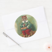 Schattigee  Vakantie Kat Sticker door Louis Wain (Envelop)
