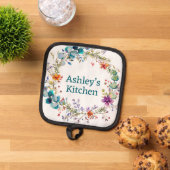 Schattigee vakantie pothouders gepersonaliseerde p pannenlap (Top down)