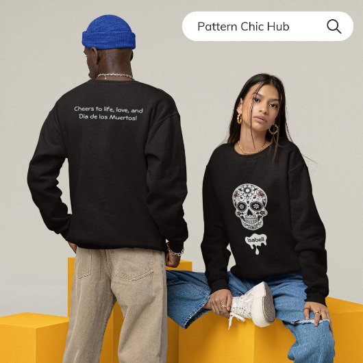 Schattigee Vakantie Suiker Schedel Herfst Winter H Trui