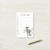 Schattigee vakantie zebra to do lijst post-it® notes (Op bureau)