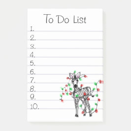 Schattigee vakantie zebra to do lijst post-it® notes