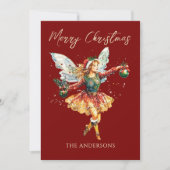 Schattigee  vakantiefeeënvakantie feestdagenkaart (Voorkant)