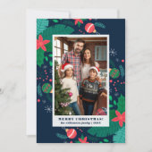 Schattigee vakantiereizen | Vrolijke kerst aangepa Kaart (Voorkant)