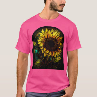 Schattigee vakanties Bloemen Zomer Feestdagen Zonn T-shirt