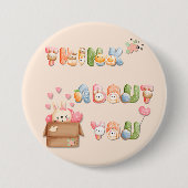 Schattigee Valentijn Button | Denk aan jou (Voorkant)