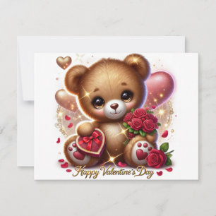Schattigee Valentijn 'Day Teddy Themd Beer Kaarten