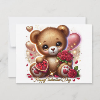 Schattigee Valentijn 'Day Teddy Themd Beer Kaarten